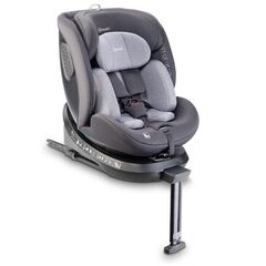 BabyGo - Scaun auto rotativ cu isofix, MOVE360 Grey, 40-150 cm, certificat R129, Culoare: Gri, Grupa: 0-36kg (0 luni - 12 ani)