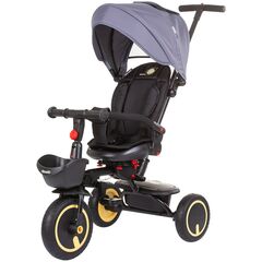 Tricicleta pliabila Chipolino Quick Fold cu sezut reversibil graphite, Culoare: Gri