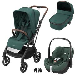 Maxi-Cosi Sistem 3in1 Leona2 + Oria + Pebble 360 PRO2 ESSENTIAL GREEN, Culoare: Verde, Model: 3 in 1