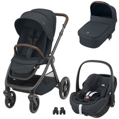Maxi-Cosi Sistem 3in1 OXFORD + Oria + Pebble 360 PRO2 ESSENTIAL GRAPHITE, Culoare: Gri/Negru, Model: 3 in 1