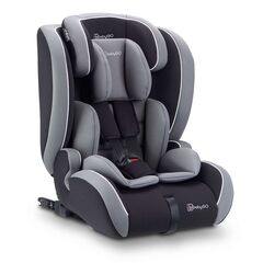 BabyGo - Scaun auto i-Size FreeFix Grey, 76-150 cm, certificat R129, Culoare: Gri/Negru, Grupa: 9-36kg (9 luni - 12 ani)