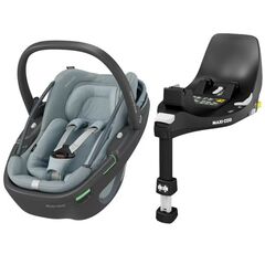 Scaun Auto I-Size Maxi-Cosi CORAL 360 BS + Baza Auto FAMILYFIX 360 ESSENTIAL GREY, Culoare: Gri, Grupa: 0-13kg (0 luni - 12 luni)