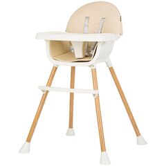 Scaun de masa Chipolino Rio 2 in 1 sand, Culoare: Crem