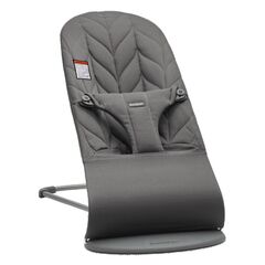 BabyBjorn - Balansoar Bliss Anthracite cu aspect delicat de petala, tesatura matlasata, Culoare: Negru