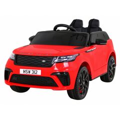 Masinuta electrica cu telecomanda RANGE ROVER VELAR, roti EVA, scaun tapitat, 107x64x49 cm, putere 70W - Rosu, Culoare: Rosu, Capacitate acumulator: 12V