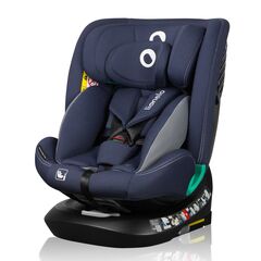 Scaun auto, Lionelo, Bastiaan One i-Size, 4 in 1, Rotire 360 grade, Top Tether, 0-36 Kg, 40-150 cm, R129, Albastru, Culoare: Albastru, Grupa: 0-36kg (0 luni - 12 ani)