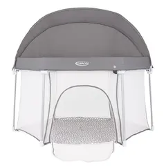Tarc de joaca Graco EverGo Dotty, Culoare: Gri, Dimensiuni: 140x70