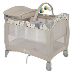 Patut Graco Contour Electra Nature Trail, Culoare: Crem, Dimensiuni: 105x70
