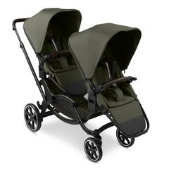 Carucior gemeni Zoom 2 Avocado ABC Design, Culoare: Verde inchis, Model: gemeni