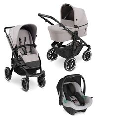 Carucior 3 in 1 Salsa 4 AIR Biscuit ABC Design, Culoare: Gri, Model: 3 in 1