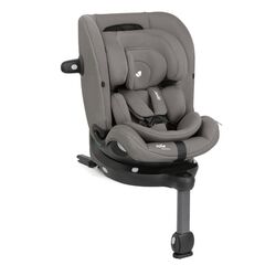 Joie - Scaun auto i-Pivot Grow Thunder, 40-135 cm, certificat R129, Culoare: Gri deschis, Grupa: 0-36kg (0 luni - 12 ani)