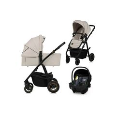 Carucior 3 in 1, Lionelo, Amber Plus, Pana la 22 kg, Bej, Culoare: Bej, Model: 3 in 1
