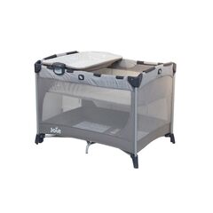 Joie - Patut pliant Commuter Change Gray Stripes, cu cosulet detasabil inclus, Culoare: Gri deschis, Dimensiuni: 105x70