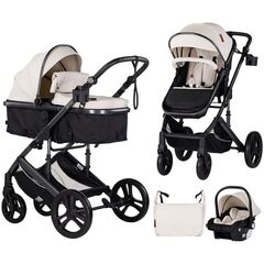 Carucior Chipolino Amore 3 in 1 biscotta, Culoare: Bej, Model: 3 in 1