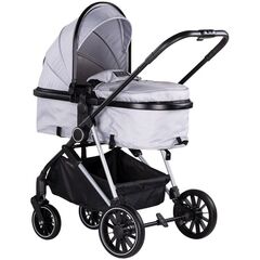 Carucior Chipolino Aura 2 in 1 cloud, Culoare: Gri deschis, Model: 2 in 1