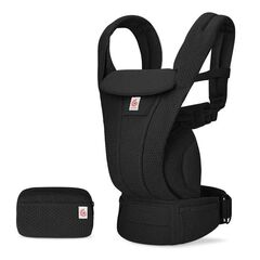Marsupiu Omni Deluxe Mesh Onyx Black Ergobaby, Culoare: Negru