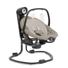 Joie - Leagan si balansoar rotativ Serina 2 in 1 Hazelnut, Culoare: Crem