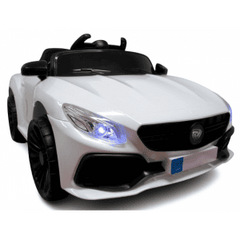 Masinuta electrica cu telecomanda si functie de balansare Cabrio Z6, 88x47x40 cm, varsta 1-4 ani, roti si scaun din plastic, putere 70W, R-Sport - Alb, Culoare: Alb, Capacitate acumulator: 6V