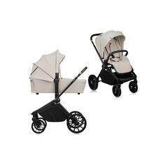 Carucior 2 in 1, Lionelo, Mika Plus, Pana la 22 kg, Bej, Culoare: Bej, Model: 3 in 1