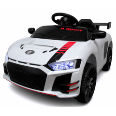 Masinuta electrica cu telecomanda si functie de balansare Cabrio A1 R-Sport - Alb (varsta 1-4 ani), Culoare: Alb, Capacitate acumulator: 6V