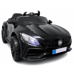 Masinuta electrica cu telecomanda si functie de balansare Cabrio Z6, 88x47x40 cm, varsta 1-4 ani, roti si scaun din plastic, putere 70W, R-Sport - Negru, Culoare: Negru, Capacitate acumulator: 6V