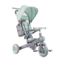 Tricicleta transformabila 4in1 Momi, Solivia - Green, Culoare: Verde