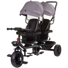 Tricicleta gemeni Chipolino Hip Hop graphite, Culoare: Gri