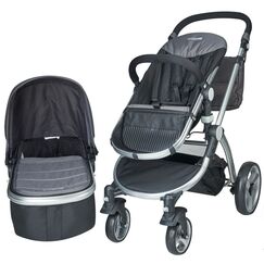Carucior 2 in 1 Veneto gri Kidscare, Culoare: Gri  - ExclusivMAG.ro