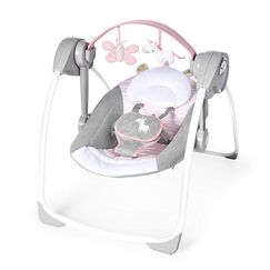 Ingenuity - Leagan portabil Comfort 2 Go Flora the Unicorn  - ExclusivMAG.ro
