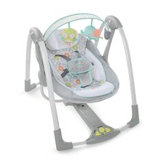 Ingenuity - Leagan portabil Swing 'n Go Portable Swing™ - Hugs & Hoots™  - ExclusivMAG.ro