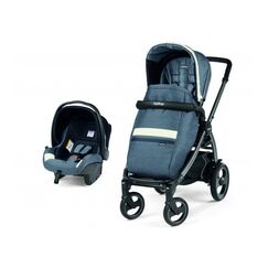 Carucior 2 in 1 Peg Perego, Book 51 S Titania, Luxe Mirage, 0 - 22 kg, Culoare: Blue  - ExclusivMAG.ro