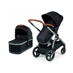 Carucior Ypsi, Peg Perego, Combo, Ebony, Culoare: Negru  - ExclusivMAG.ro