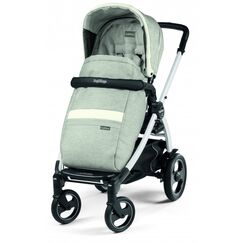 Carucior Peg Perego de la nastere, Book 51 S Titania Luxe Pure, 0-22 kg, Culoare: Gri deschis  - ExclusivMAG.ro