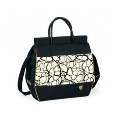 Geanta carucior Peg Perego Graphic Gold, Negru / Bej, Culoare: Crem  - ExclusivMAG.ro