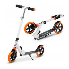 Trotineta, Lionelo, Luca, Pentru copii sau adulti, Ultrapliabila, Pana la 100 Kg, Conform cu standardul european de securitate EN14619, Portocaliu, Culoare: Portocaliu  - ExclusivMAG.ro