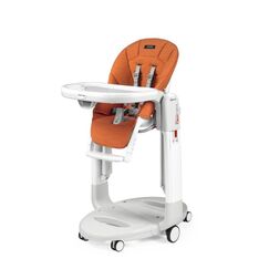 Scaun de masa 3 in 1 Peg Perego Tatamia Follow Me, 0-15 Kg, Wonder Orange, Portocaliu, Culoare: Portocaliu  - ExclusivMAG.ro