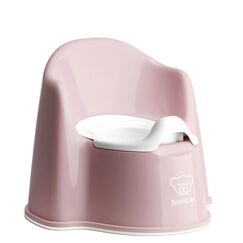 BabyBjorn - Olita cu protectie spate Pottty Chair Powder Pink, Culoare: Roz  - ExclusivMAG.ro