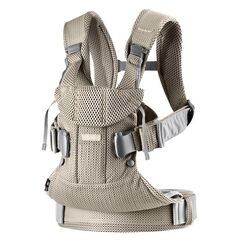 BabyBjorn - Marsupiu anatomic One Air - Greige, 3D Mesh, Culoare: Crem  - ExclusivMAG.ro