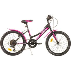 Bicicleta copii Dino Bikes 20' MTB fete Sport negru cu 6 viteze, Culoare: Negru, Dimensiuni: 20 inch  - ExclusivMAG.ro