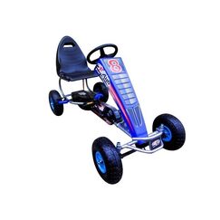 Kart cu pedale Gokart, 4-10 ani, roti gonflabile, G5 R-Sport - Albastru, Culoare: Albastru  - ExclusivMAG.ro