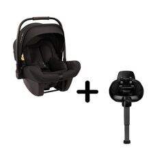 Nuna - Set scoica auto i-Size PIPA Lite Caviar R129 + Baza isofix BASE next i-Size pentru PIPA Lite  - ExclusivMAG.ro