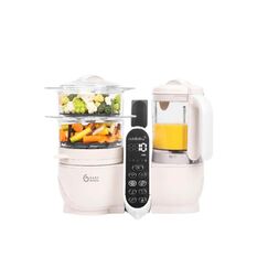 Babymoov - Robot multifunctional 5 in 1 Nutribaby (+) Mineral Beige, Culoare: Bej  - ExclusivMAG.ro