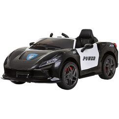 Masinuta electrica Chipolino Police black, Culoare: Negru, Capacitate acumulator: 6V  - ExclusivMAG.ro