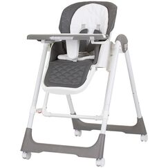 Scaun de masa Chipolino Milk Shake 2 in 1 granite, Culoare: Gri  - ExclusivMAG.ro