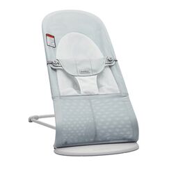 BabyBjorn - Balansoarul Balance Soft Silver/White, Mesh, Culoare: Gri deschis  - ExclusivMAG.ro