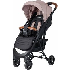 Carucior sport, FreeON, Lux, Pliabil automat, Tehnologie inovatoare One-Hand Folding, De la 6 luni pana la 22 kg, Beige/Black, Culoare: Bej, Model: sport  - ExclusivMAG.ro