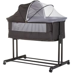 Patut co-sleeper si tarc Chipolino Zen obsidian, Culoare: Gri, Dimensiuni: 90x50  - ExclusivMAG.ro