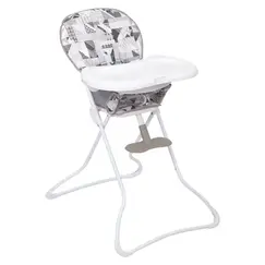Scaun de masa Graco Snack N Stow Patchwork Grey, Culoare: Gri  - ExclusivMAG.ro