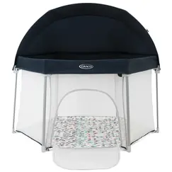 Tarc de joaca Graco EverGo Rubix, Culoare: Albastru, Dimensiuni: 140x70  - ExclusivMAG.ro