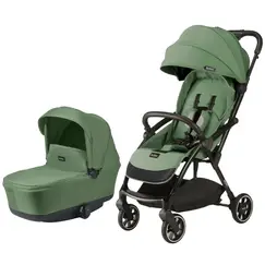Carucior Leclerc Magic Fold Plus 2 in 1 Green, Culoare: Verde, Model: 2 in 1  - ExclusivMAG.ro